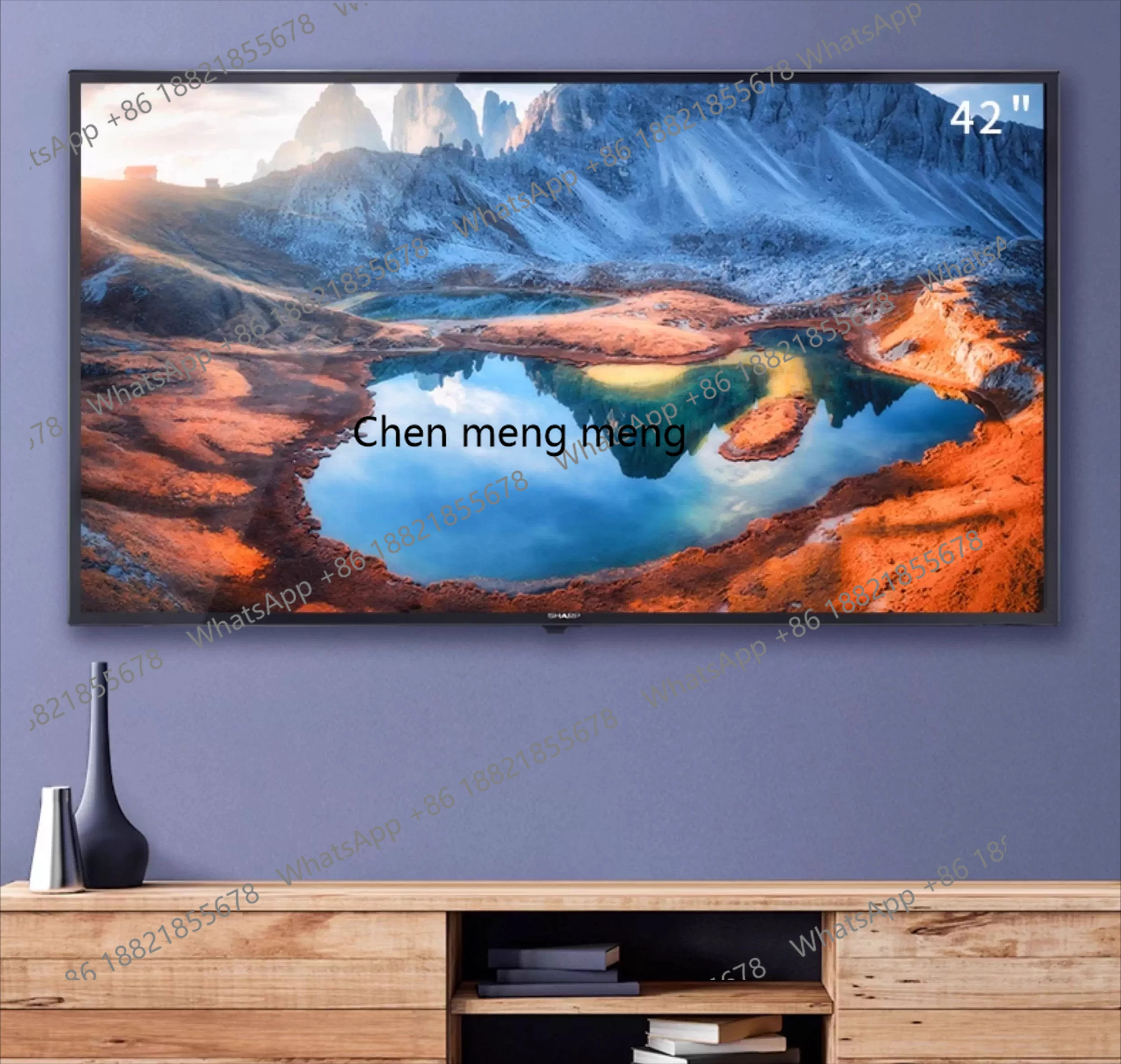 

42 inch high definition intelligent network home full screen LCD small TV