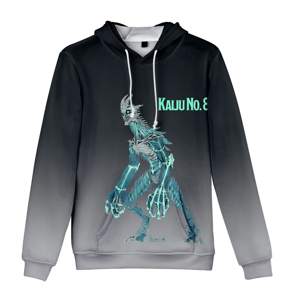 Anime Kaiju No. 8 3D Hooded Sweatshirt Casual Adult Kids Pullovers Casual Hoodies Sweatshirts