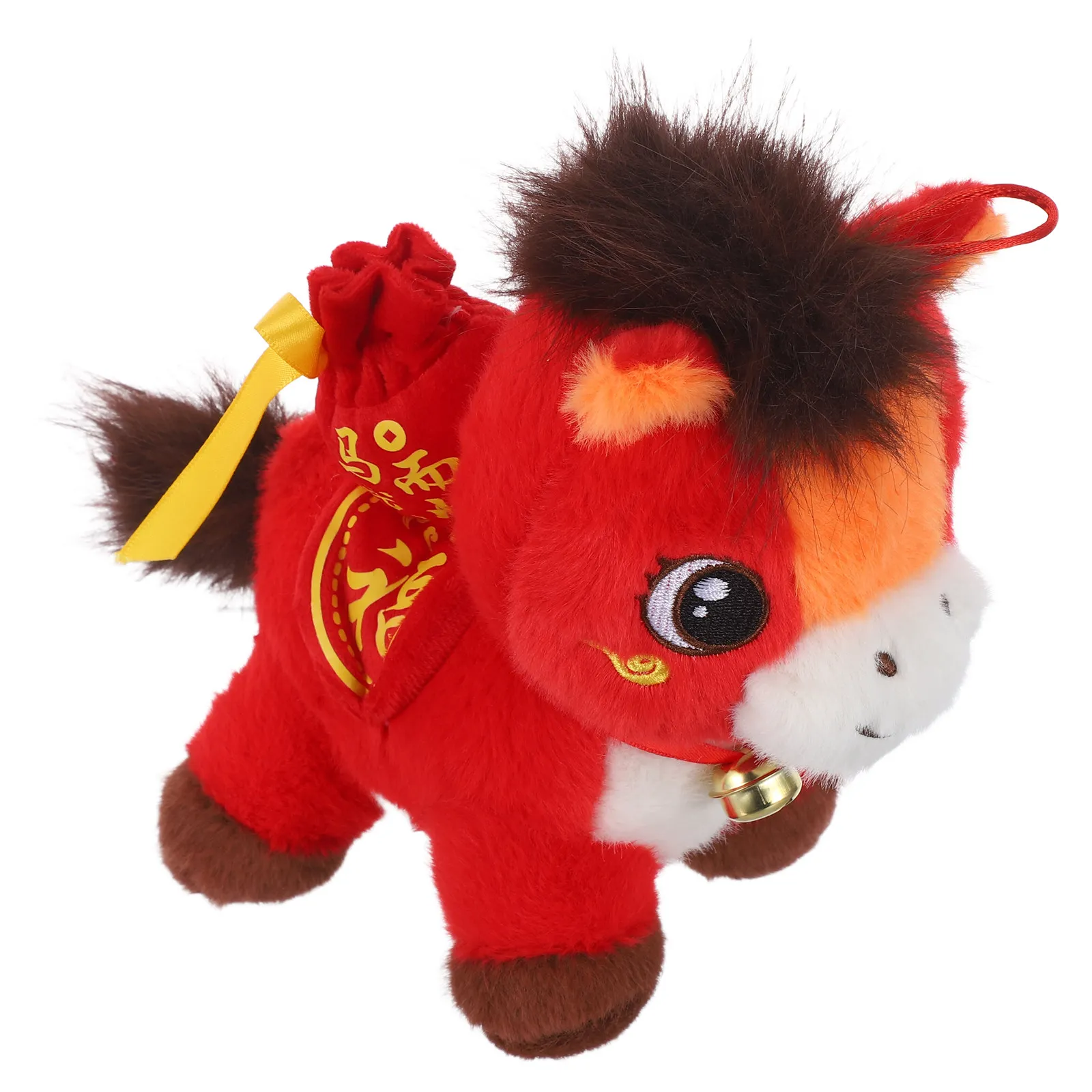 

Chinese Year Horse 2026 Mascot Soft Stuffed Animal Lucky Money Bag Spring Festival Souvenir Table Decor Girls Horse Toy