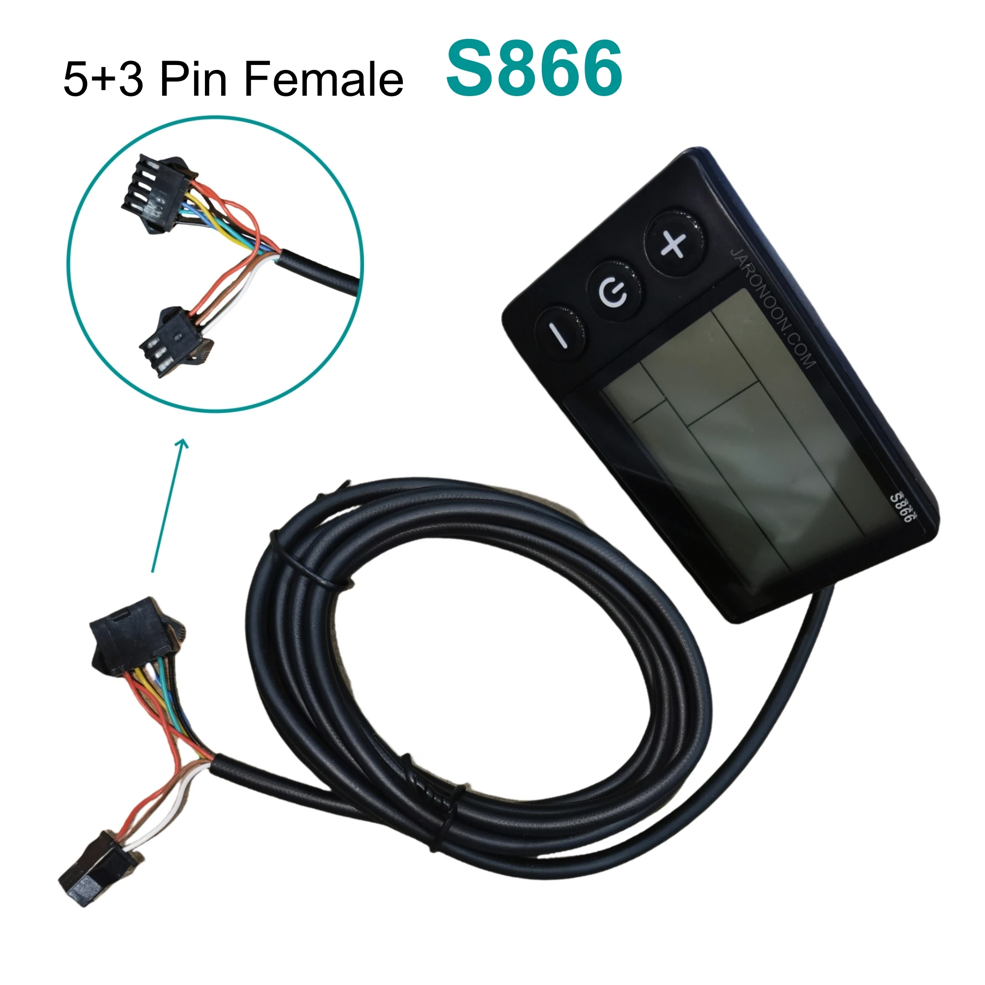 

S866/M5/LCD-P5C-21D ЖК-дисплей для электрического велосипеда Shengmilo/5+3-контактный разъем