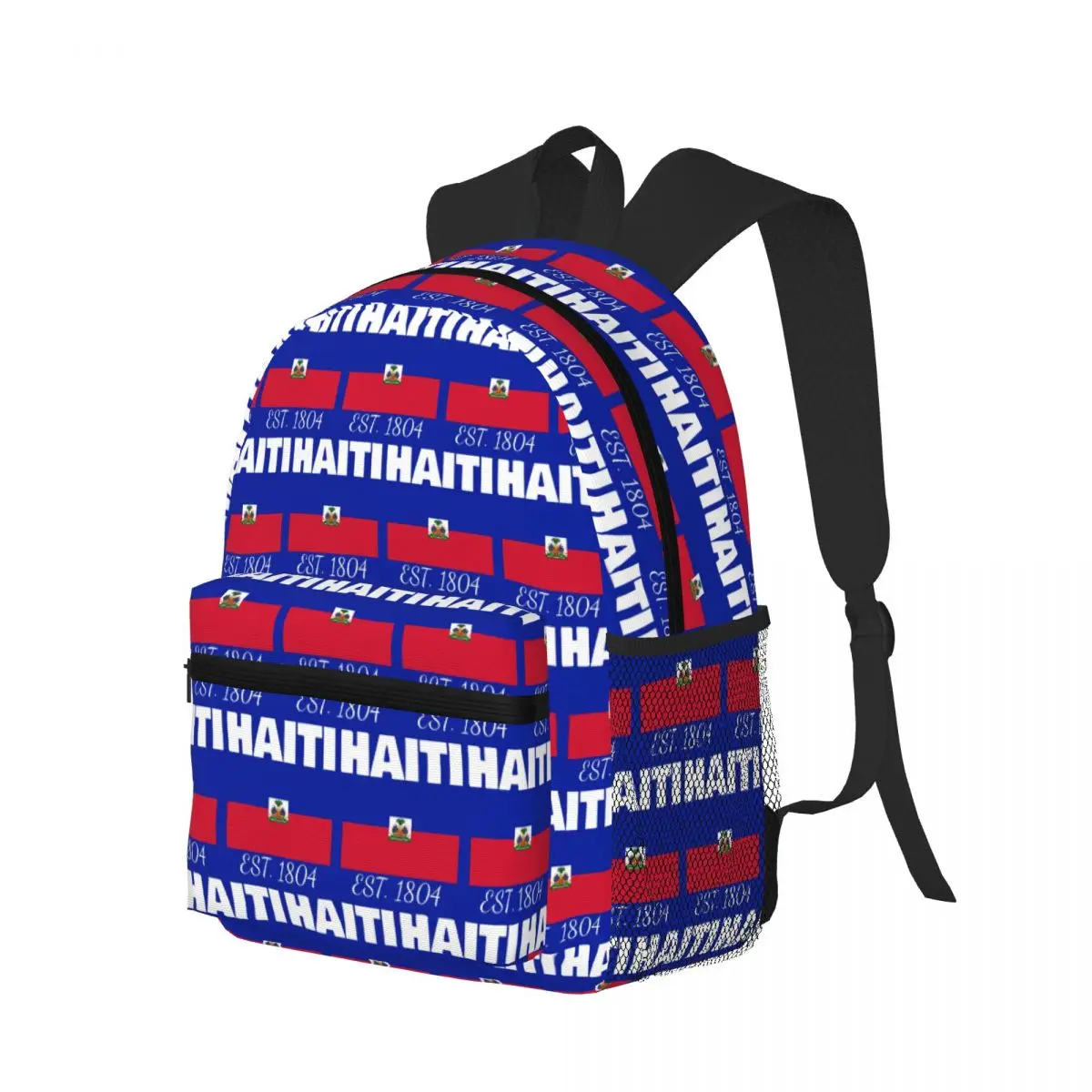 

Хайти EST. 1804 независимость с флагом Гаитяна, студенческий рюкзак, школьная сумка, походная дорожная сумка для мальчиков и девочек, сумка для книг, сумки на плечо