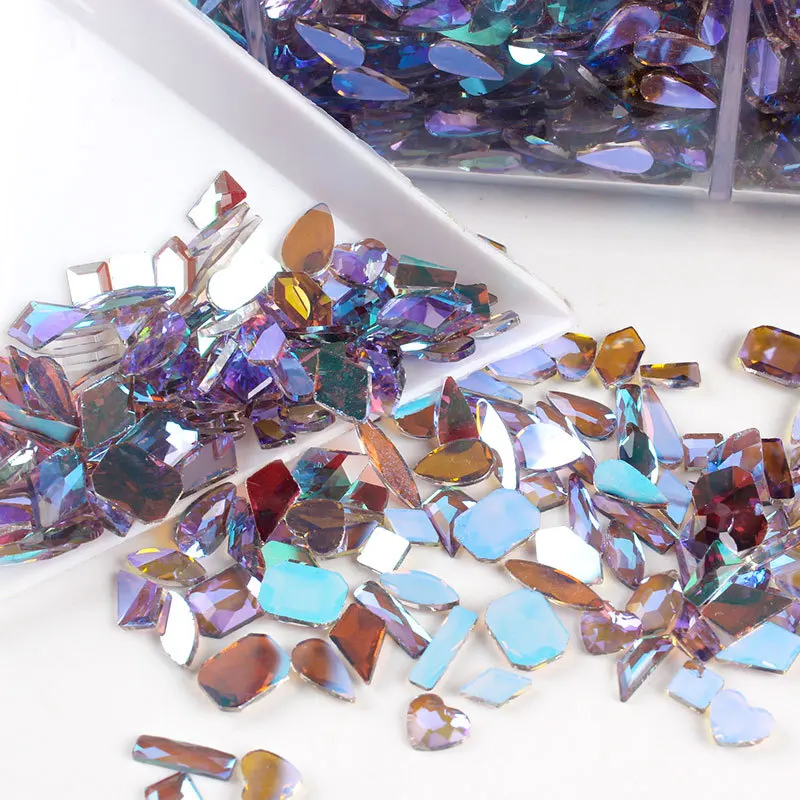 wholesale wholesale Purple shadow multi style Flat Back Nail Rhinestone  Special Shaped Crystal Nail Art Stones 3D Personalized Decoration - Aliexpress Deal