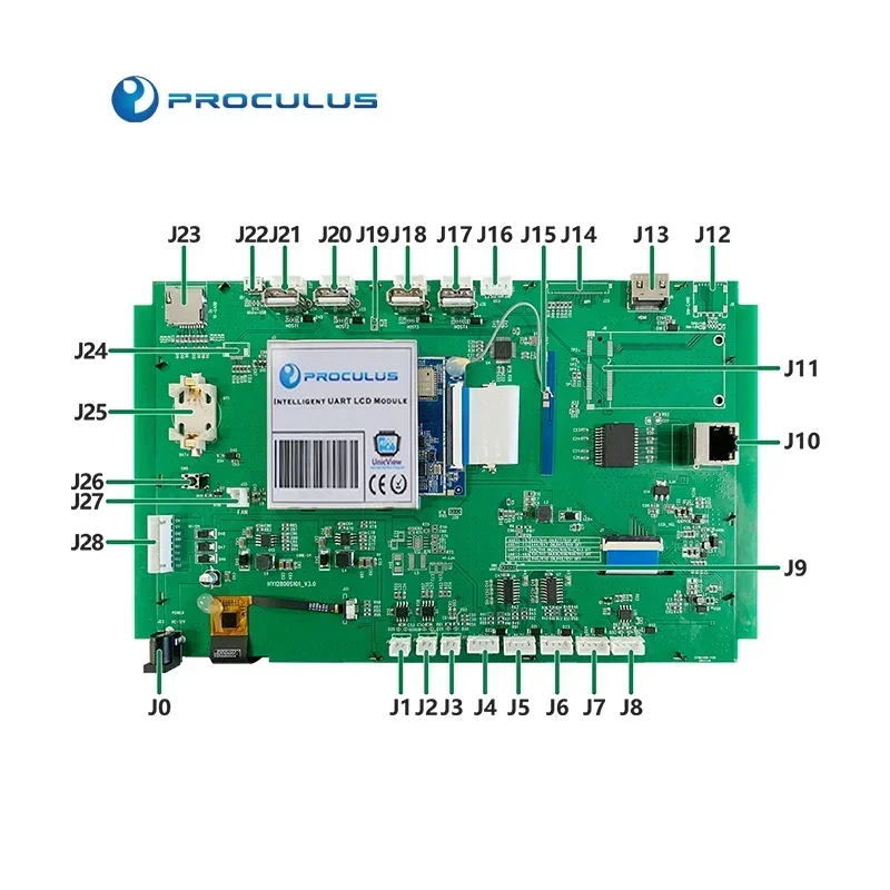 Proculus 10.1 inch RK3288 android display for driver board hmi Display Module tft touch screen with smart tablet  lcd modules