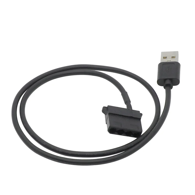 4Pin Female to 5V USB Male USB Adapter Cable USB to 4 Pin Molex Fan Power Cable Computer Case Adapter Cord