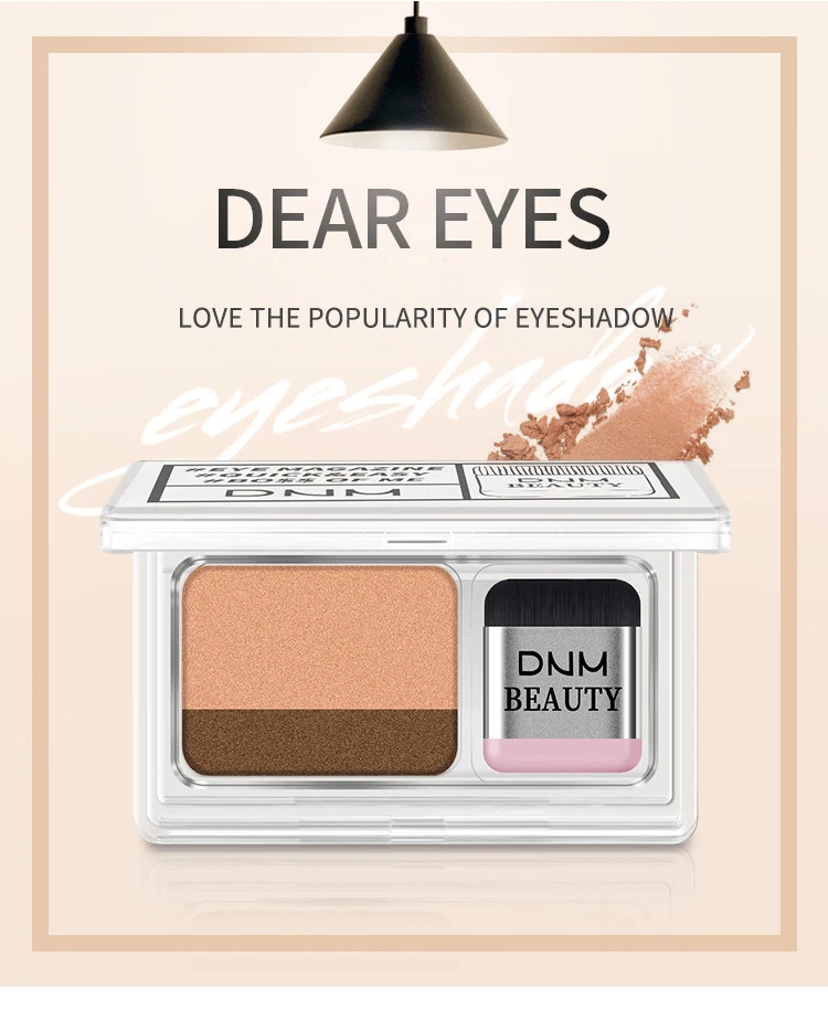 レイジーな2色のアイシャドウトレイ、素早いメイクアップ、簡単な適用、長持ちする防水カラーグラデーションの光沢のあるミニアイシャドウメイクアップ