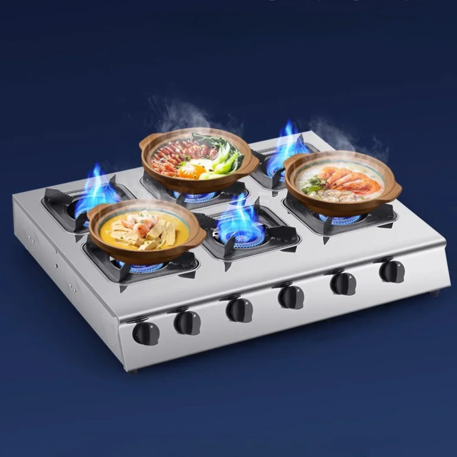 Potfurnace Commercial Natural Gas Stove Casserole Stove Special Three Four Six-Eight Eyes Multi-Head Gas Stove with