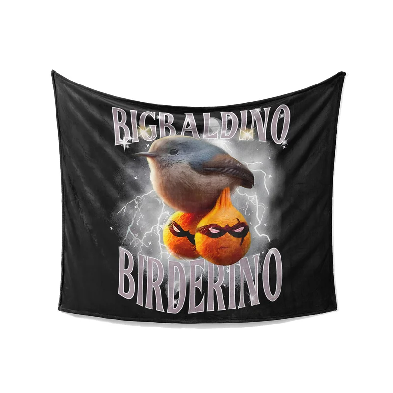 Gaslight Gatekeep Girlboss Bigbaldino Birderino Throw Blanket for Women Men Girls Boys Kids Pets Dogs Cats Couch Sofa