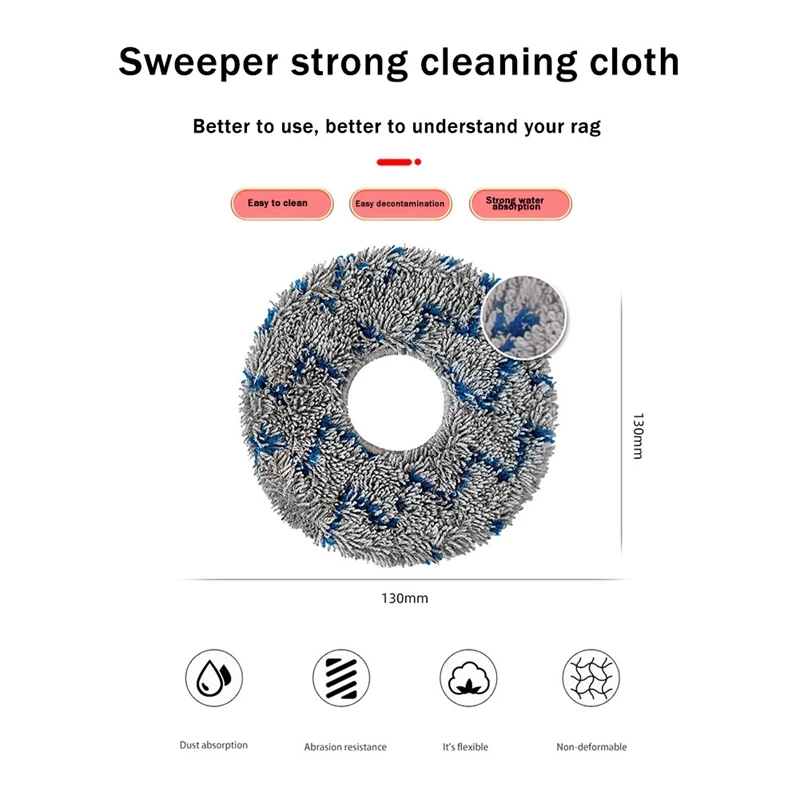 Sweeper Mopping Cloth For Midea W11 Robot Vacuum Cleaner Rag Household Cleaning Tool Accessories