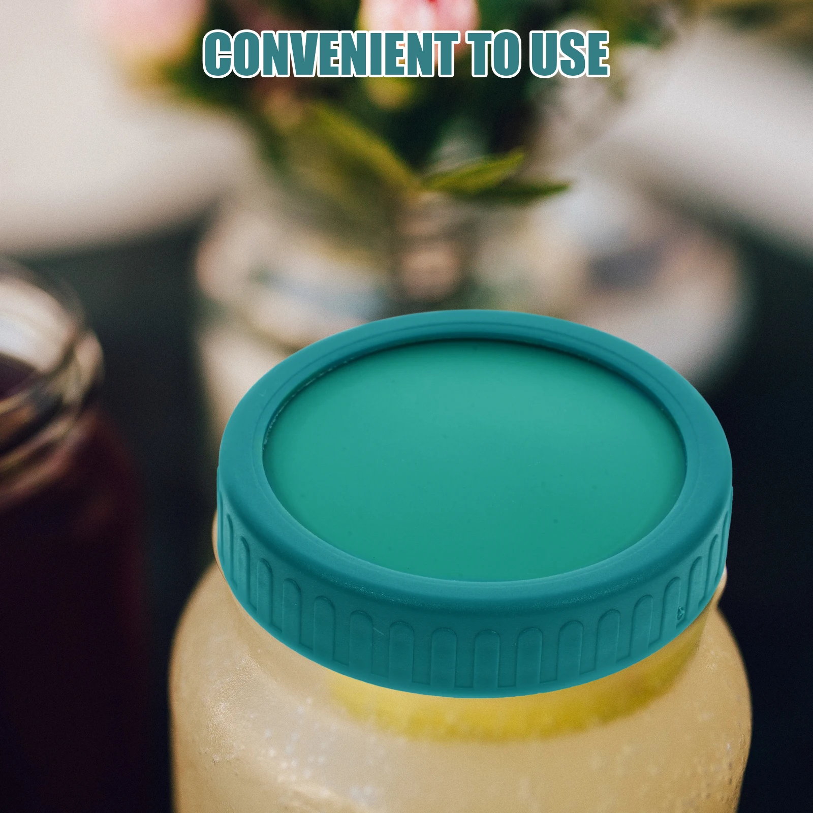 

Mason Jar Lids Wide Mouth Bottle Reusable Silicone Canning Lids Leak Proof Storage Jar Covers Sealed Bottle Covers Fits Regular