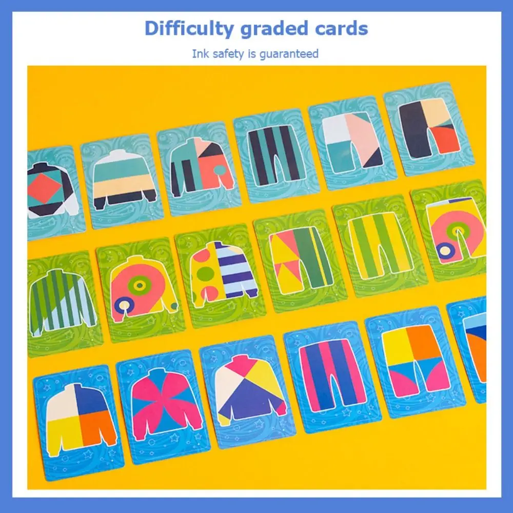 

Improve Focus Tailor Master Battle Game 2-person Game Cognitive Game Color Shape Matching Puzzle Children Activities