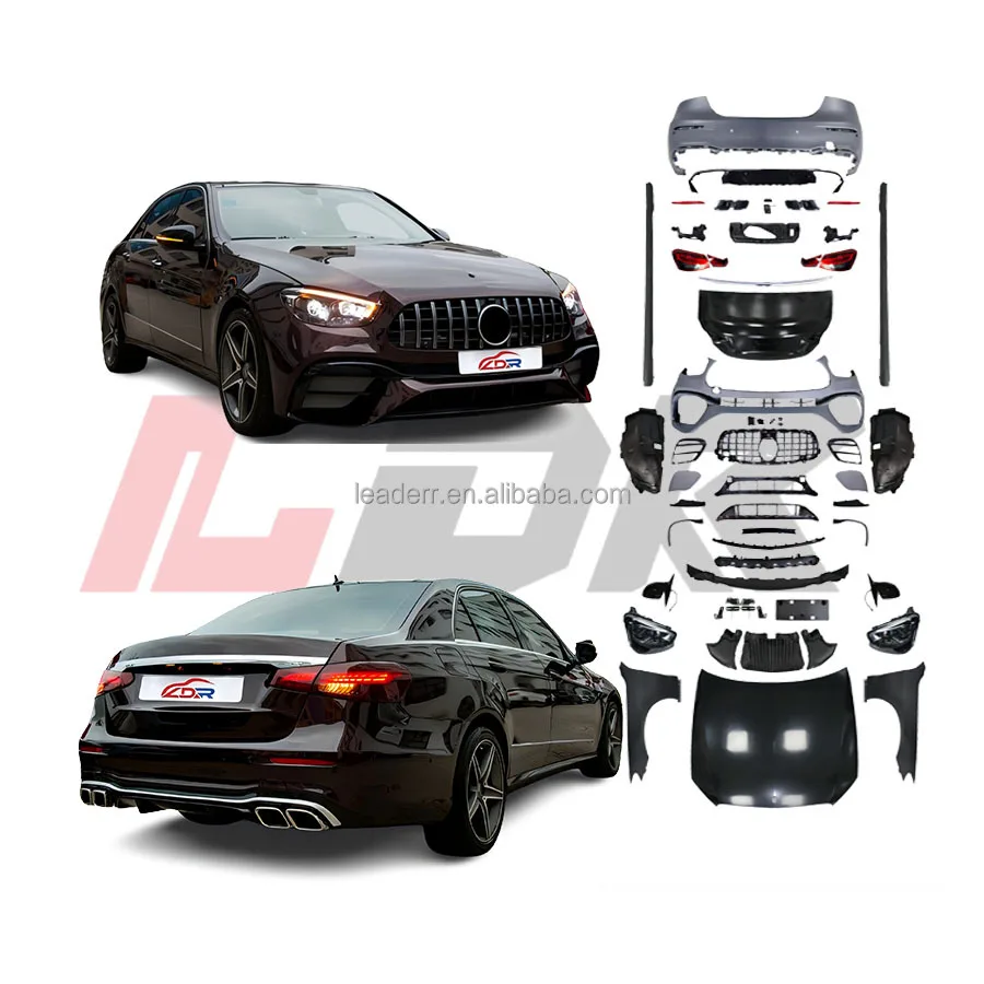 

STLFEasy installation for Mercedes E class W212 upgrade to W213 E63 bodykit 2009-2015 to 2023 LED Headlights side skirt high qua