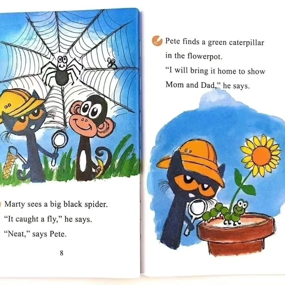 19 libri Pete The Cat Picture Book I Can Read Color Inner Page Bedtime Reading Book for Kids