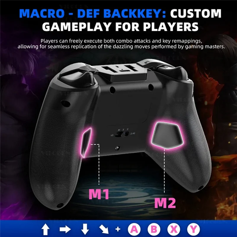 L52A-G6 Bluetooth игровой контроллер для IOS/Android геймпад для ПК Hall Rocker шестиосевой двойной вибрационный джойстик для переключателя