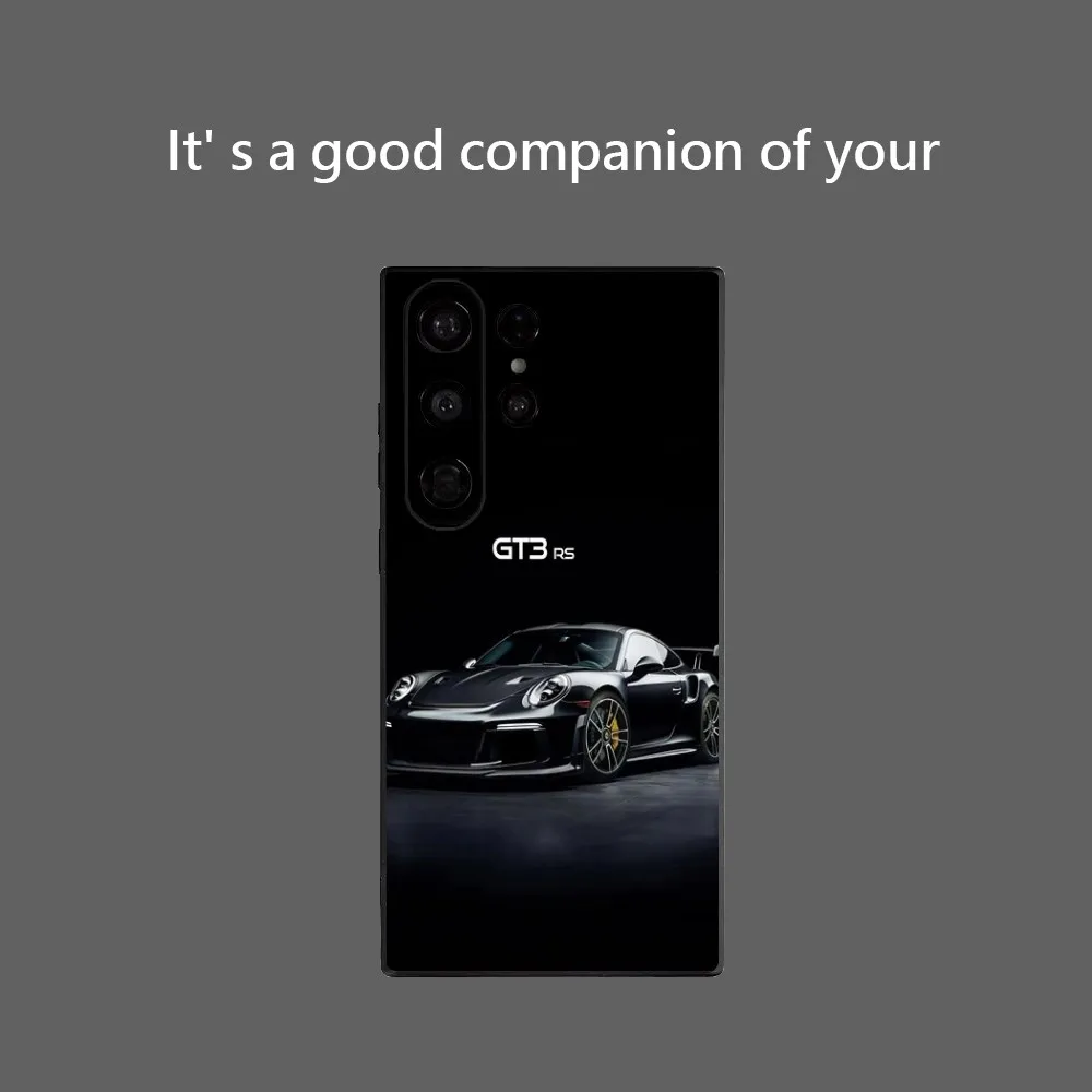 Sports GT3-RS Super Cool Car-911 Phone Case For Samsung Galaxy S25 Ultra S22 S23 S24 Ultra S21 S20 5G Protective Soft Silicone T