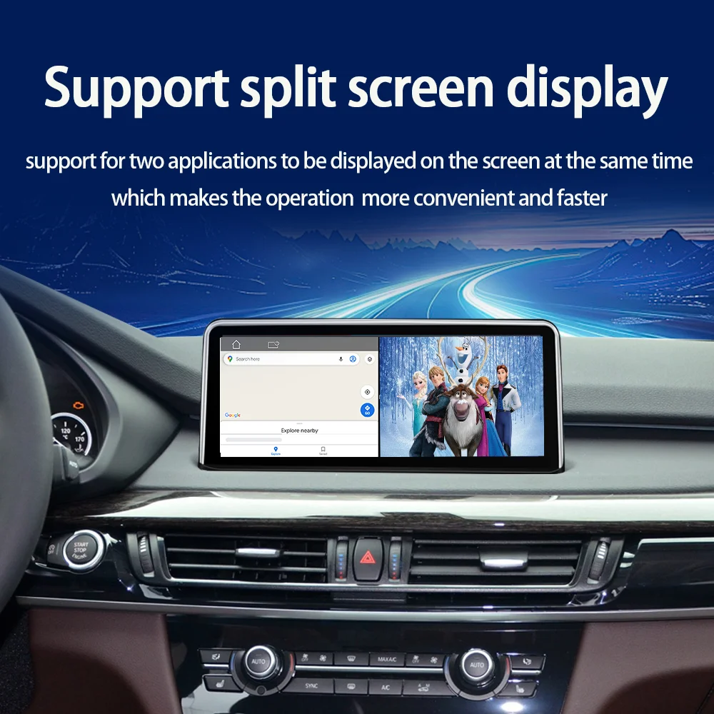 

10.25/12.3 Inch Carplay Car Audio Player Radio Android Auto Screen X5 F15 X6 F16 2014-2017 Nbt Evo Head Unit
