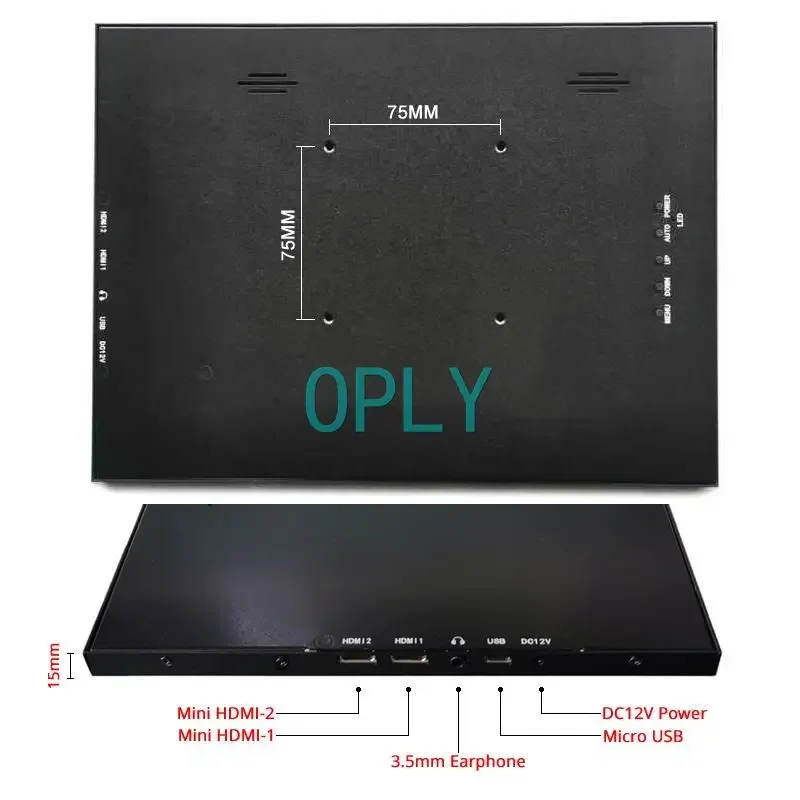 Płyta kontrolera EDP dla IPad 5 A1474 A1475 A1822 A11823 9.7 "1536X2048 Mini HDMI TYPE-C + metalowa obudowa 9.7 "Panel LED DIY