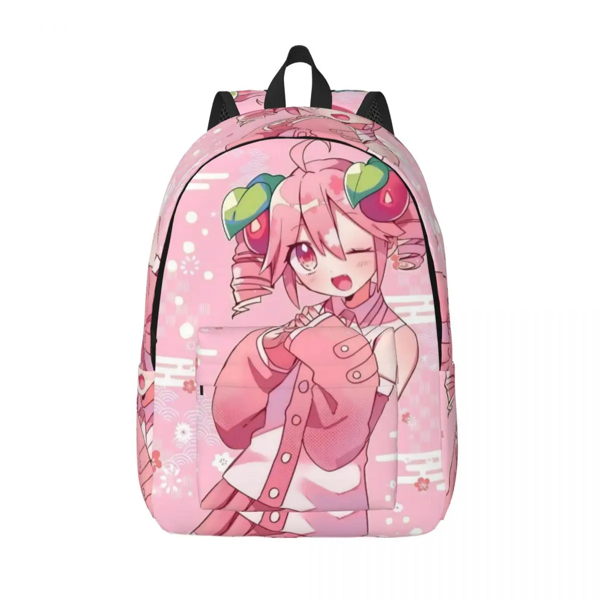 

Розовый рюкзак Kasane Teto для учащихся начальной средней школы, сумка для книг, рюкзак для подростков, уличный рюкзак