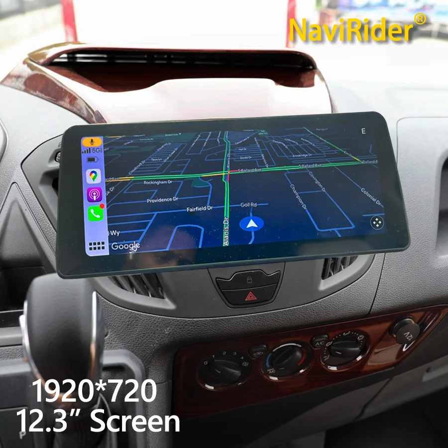 

Автомобильный радиоприемник 12,3 дюйма, 2din, Android 13, экран Carplay для Ford Transit Custom 2014, 2015, стерео, мультимедийный видеоплеер, GPS-навигация
