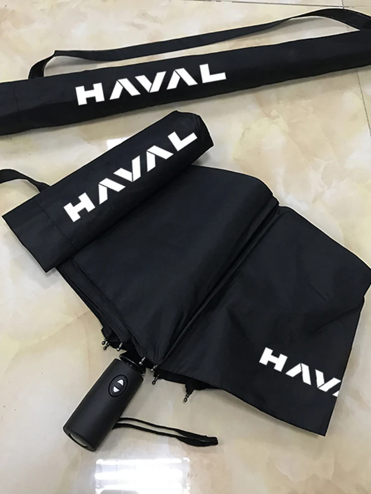 

Черный зонт для специального автомобиля Haval Harvard 4S, полностью автоматический складной для большой собаки H6