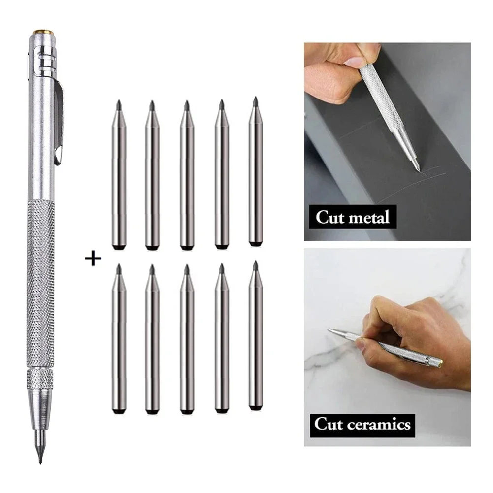 Scribing Pen Tungsten Carbide Tip Carbide Engraving Pen Tungsten Carbide Nib Stylus PenFor Glass Ceramic Metal Hand Tool