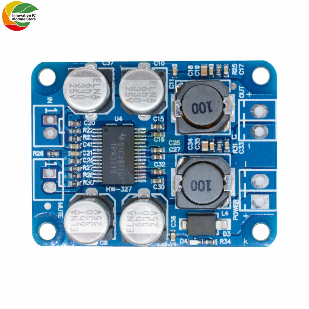 TPA3118 TPA3118D2 Digital Audio Receiving Power Amplifier Module Mono 30W 60W PBTL Mono Digital Audio Power Amplifier Board