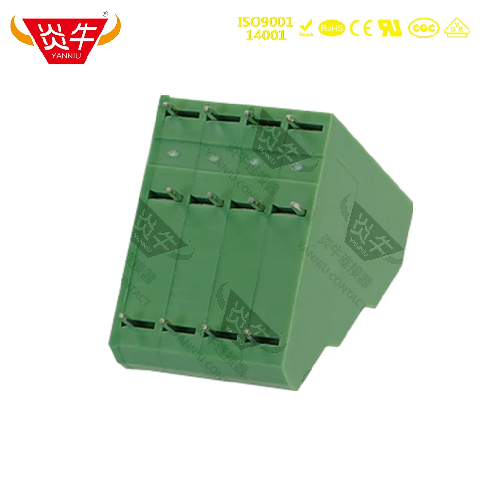 10Pcs  KF736A3 KF736B3  5.0mm  Three Layer Spring Terminal Block  YANNIU YN736A3/DG245H3/ZFK3DS1.5