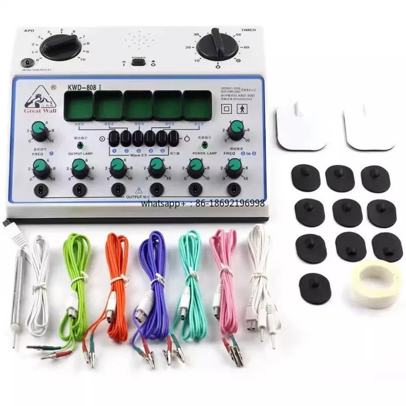 Electro Acupuncture Stimulator KWD808I 6 Output Patch Electronic Massager Care D-1A Acupuncture Stimulator Machine KWD-808 I