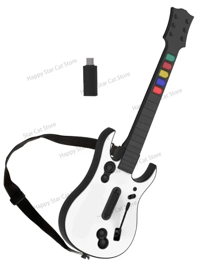 for PC PS3 PC Guitar Hero Game Wireless Gaming Controller Guitar Hero Rock Band 2.4 G Remote Guitar Handle Console Gamepad 5Key