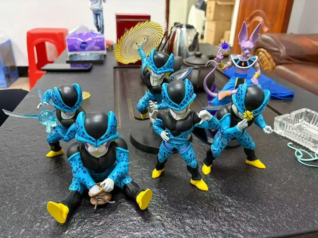Neue Anime Dragon Ball Z Cell Junior Mini Actionfigur PVC-Statue Sammlermodell Heimdekoration für Anime-Sammler Geschenke