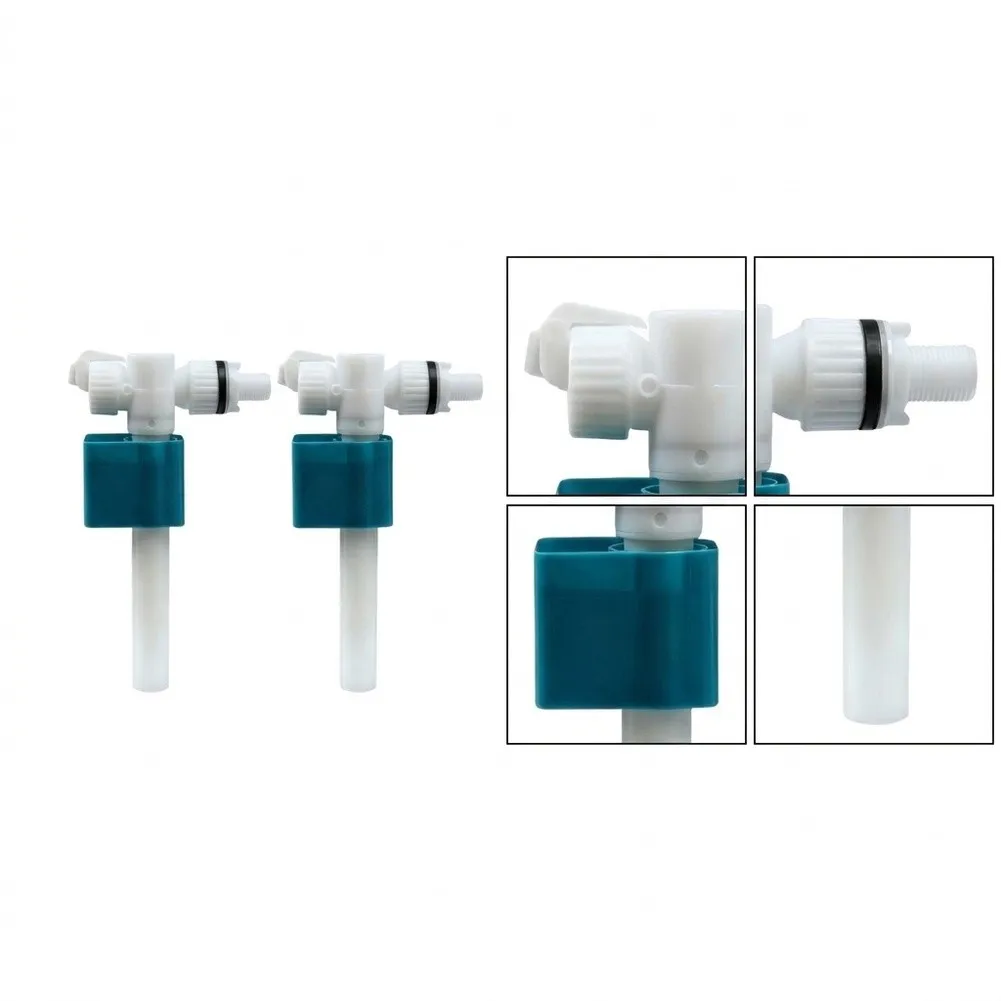 Leakproof Side Water Inlet Valve for Toilet Cistern Quiet Fill Function Easy Button Installation No Tools Needed