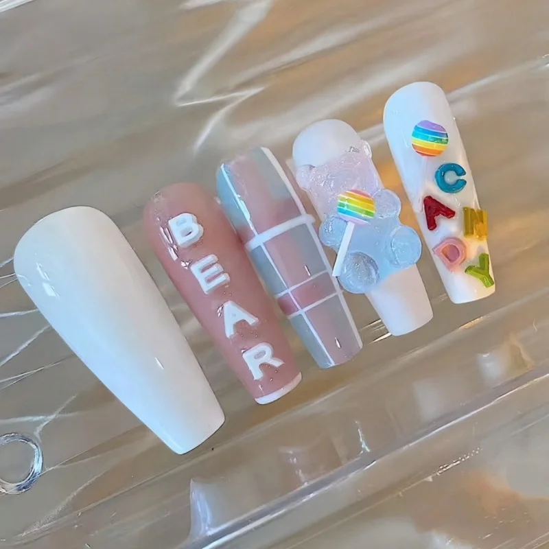 Barocke Herz-Buchstaben-Nummer 3D-Kunst Nageldekoration Silikonform Unverzichtbares Werkzeug für Nagelkünstler – Detail 3