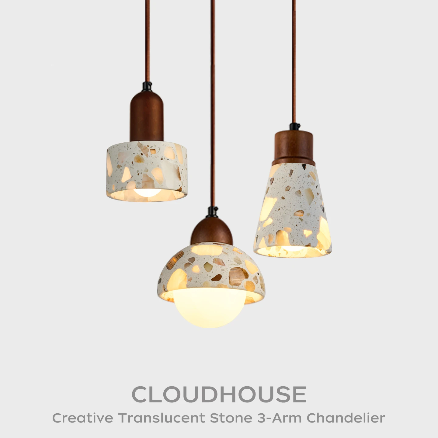 Licht Luxus Wolke Marmor Kronleuchter Moderne Multi-kopf Pendelleuchte für Esszimmer Insel Hängelampe LED Dekorative Leuchte