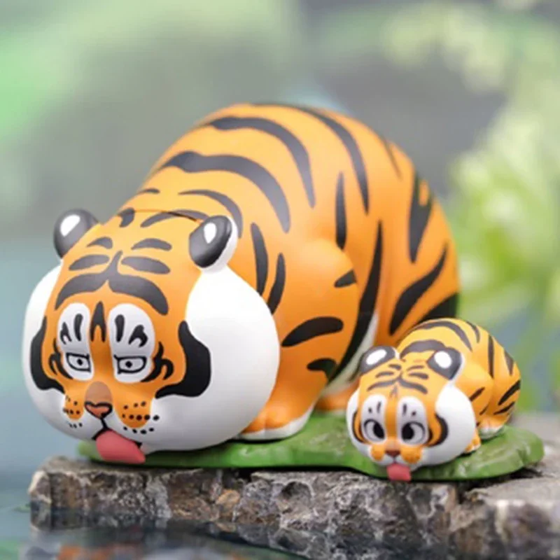 Boîte mystère aléatoire ennemi de la série Fat Tiger Panghu avec bébé, jouets de figurine d'anime, sac surprise au beurre, cadeau d'anniversaire pour filles