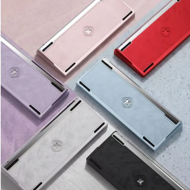 M1X Feather Patterned Keyboard Case Customization Quickly Dismantle Aluminum Shell for Magnetic Switch Keyboard Wooting/ev63/su