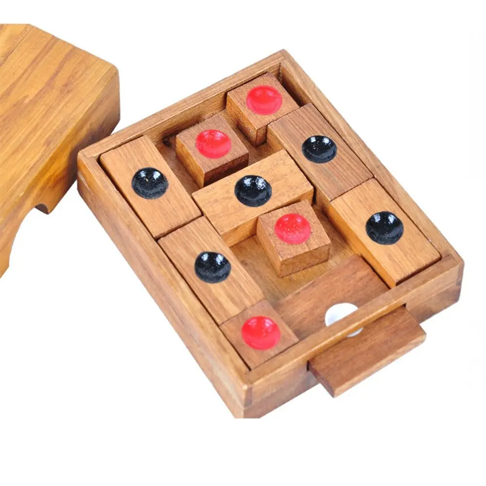 Klotski Holzschieber-Fluchtpuzzle, Schiebepuzzle, Huarong-Straße, chinesisches Huarong-Schiebepuzzle, klassischer Spielwürfel, Familienspiel