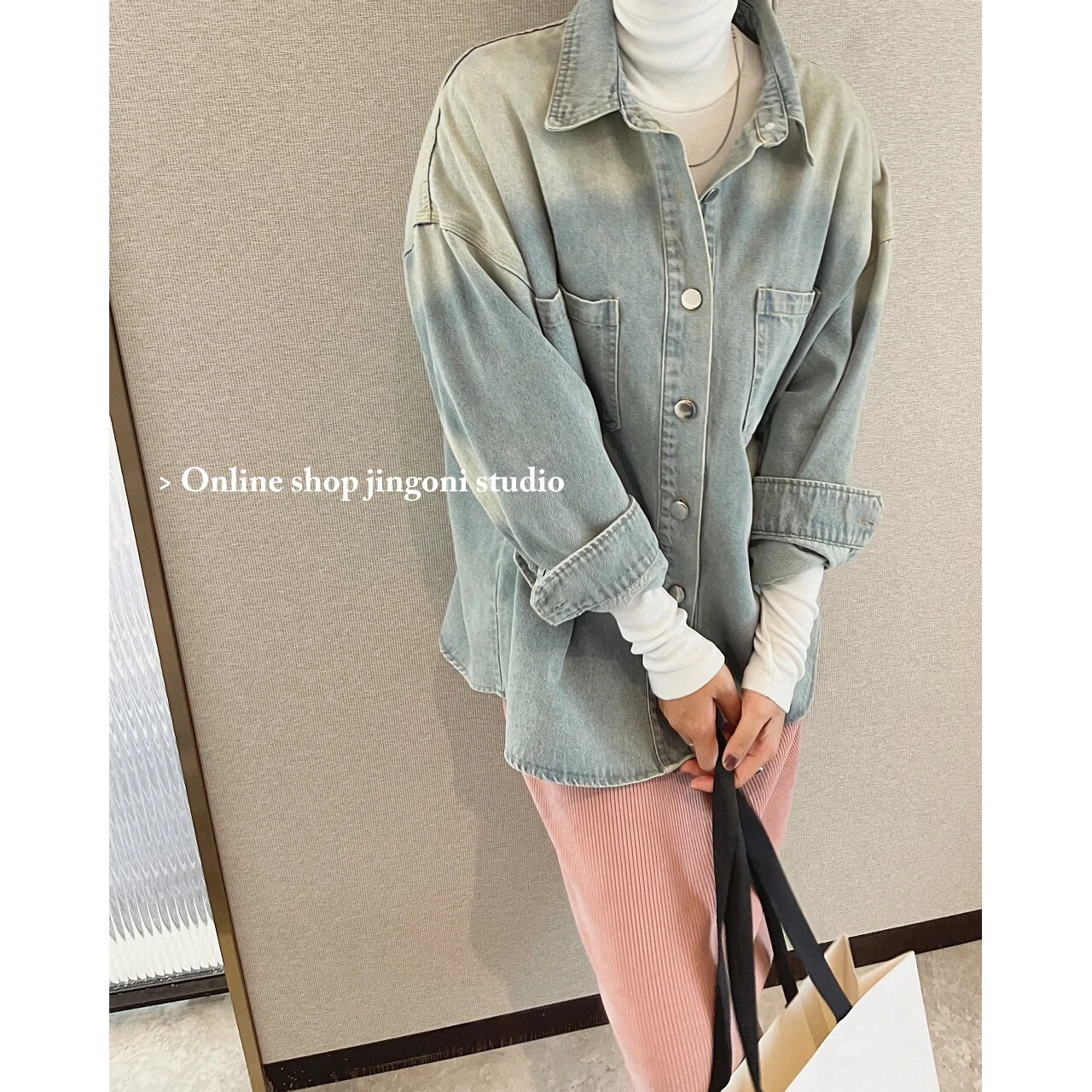 

2022 Woman New Oem Denim Jeans Tie-Dye Blouses Shirts Jackets Clothing Fashion Tops Elegant Vintage Autumn Y2k Korean Streetwear