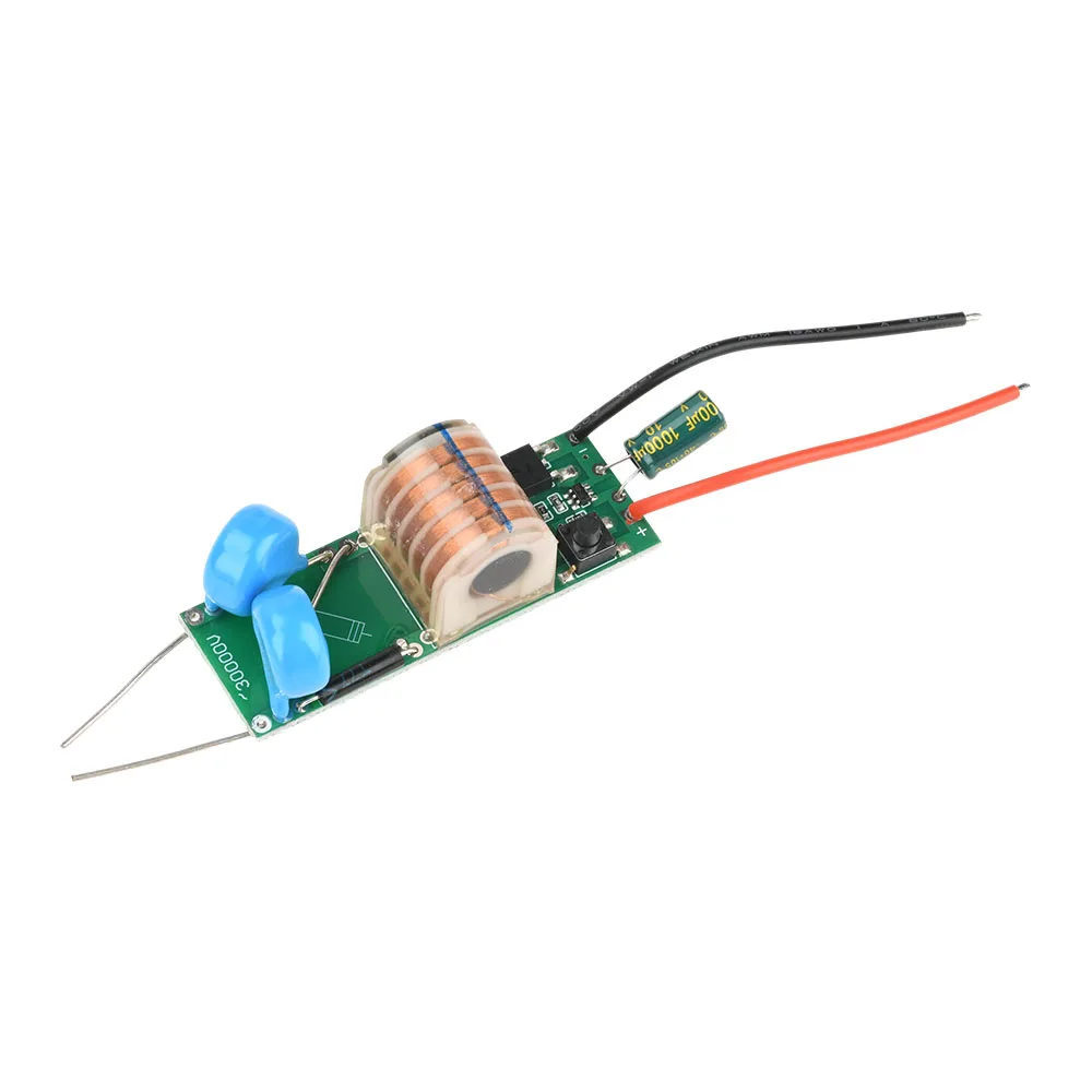DC 3.3V-5V ~ DC 15-30KV 아크 점화기 고전압 모듈 무부하 고전력 고전압 부스터 모듈 고전압 코일