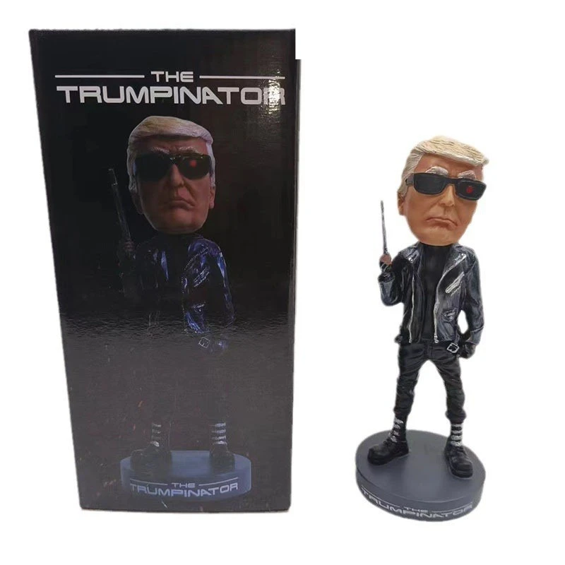 Trum Bobblehead For Interior Car Dashboard Toys Nodding Shaking Head Dolls Home Decoration
