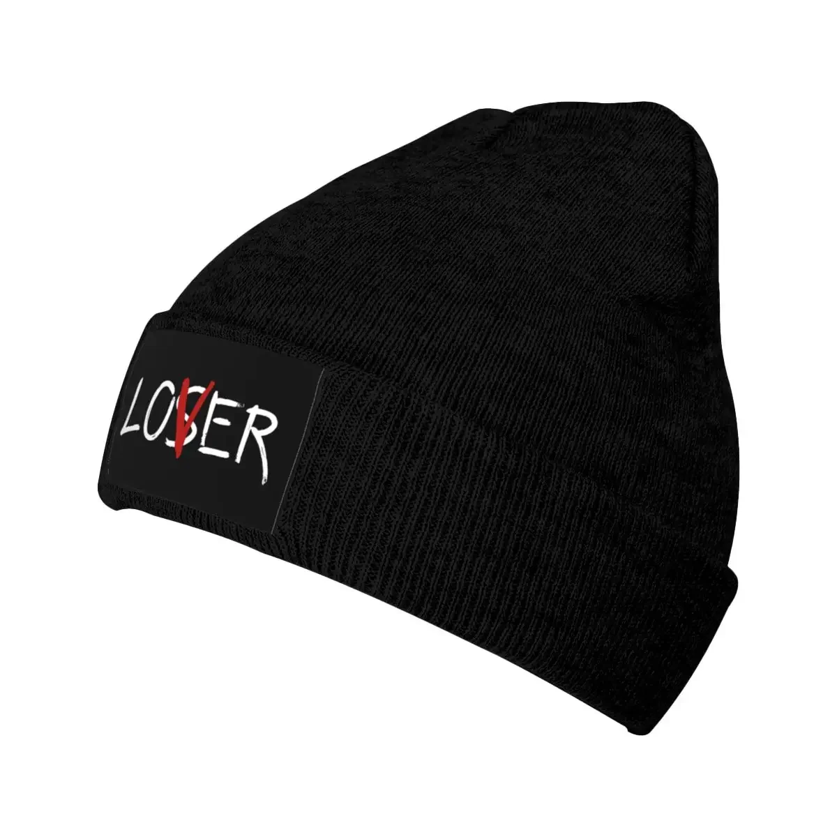 Loser Lover sombrero de punto con estampado de letras para hombres y mujeres, gorros cálidos de invierno para adultos, Unisex