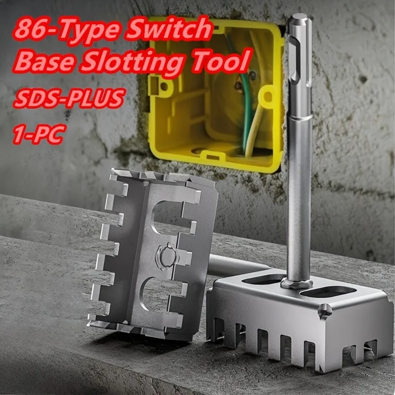 SDS-PLUS To 11mm Square Shank Adapter – for Concrete Box Cutting & Chiseling