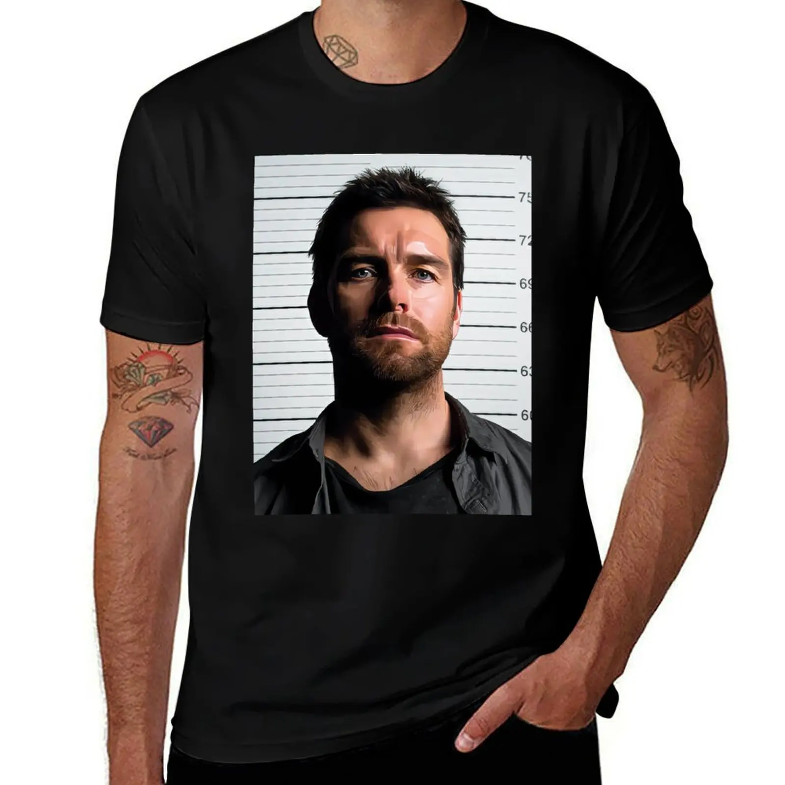Lucas Hood portrait T-Shirt Simple Casual Short Sleeve Cotton T-Shirt