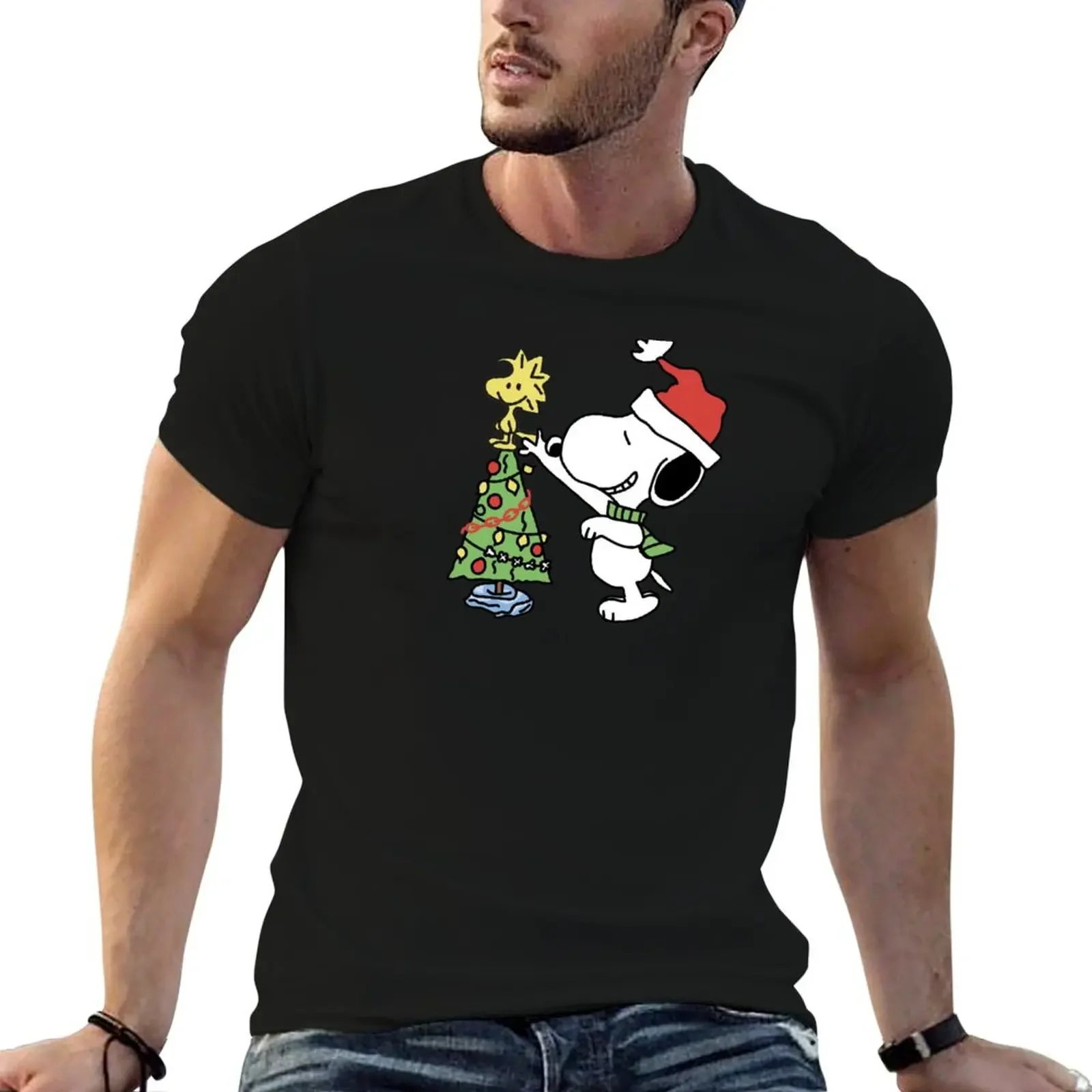 

woodstock christmas T-Shirt blanks vintage graphic tee tshirts personalised men t shirts