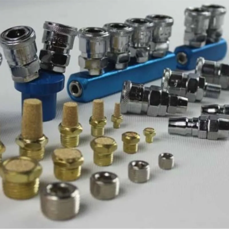 5pcs SMV two-plug quick coupling C-type quick coupling multi-pipe air exhaust 2 plugs air distributor interface 1/4