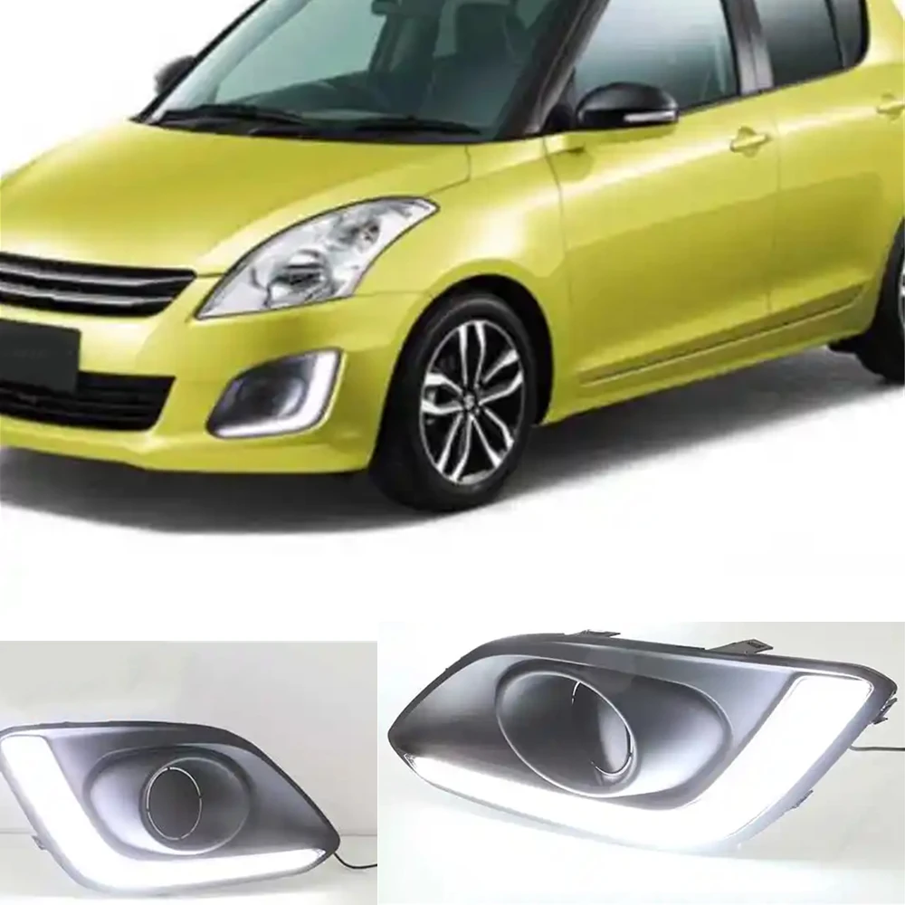 Hot Selling Daylights LED DRL For Suzuki Swift 2014 2015 2016 Daytime Running Light Fog Lamp Driving Daylight Light