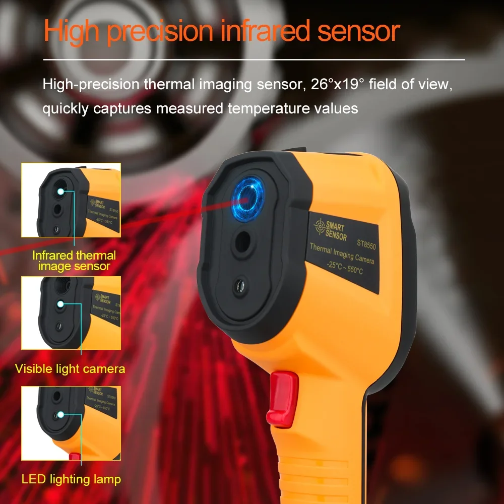 Smart Sensor ST8550 Handheld Professional Digital Infrared Thermal Imager Camera  Circuit Repair Floor Heating Detector