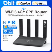 4G LTE Router 300Mbps Wireless WiFi6 Router 4G WiFi Modem Compatible With Nano 5G SIM Card English French Russian Systems