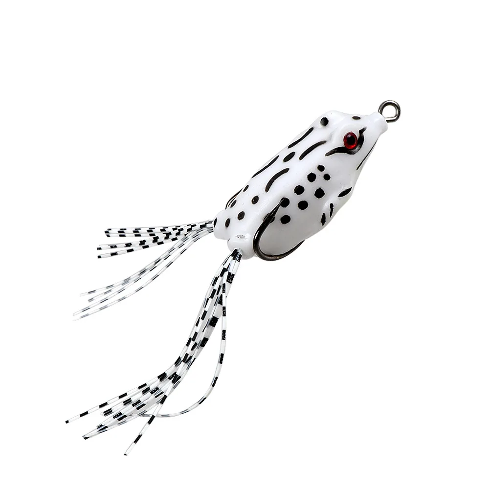 5/8/13g Realistischer Köder im Frosch-Stil aus Weichplastik mit nach oben gebogenen Doppelhaken, schwimmender Weichköder zum Fang von Schwarzbarschen – Detail 9