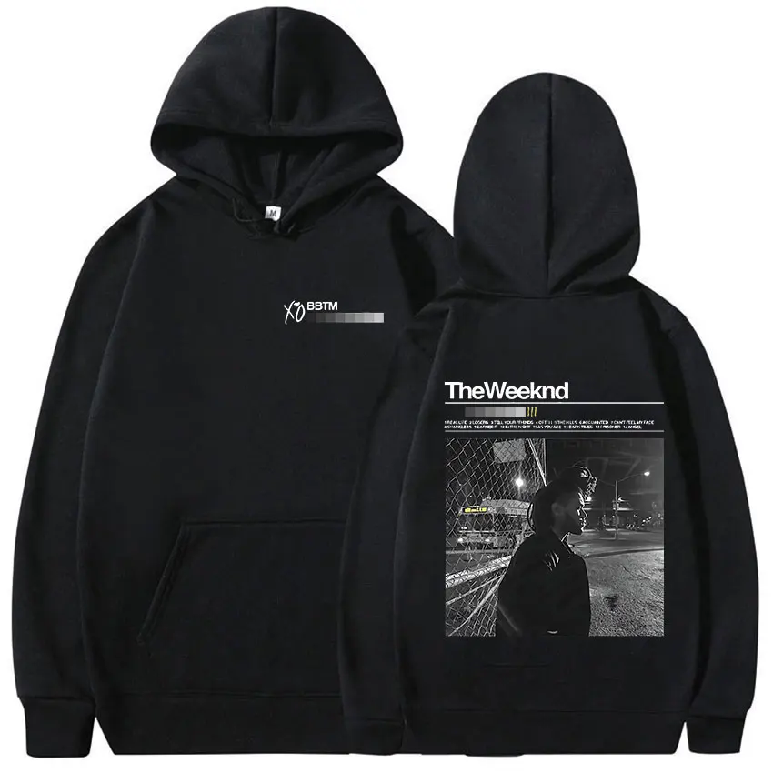 ألبوم The Weeknd XO المحدود 2025 Merch هوديي للرجال ملابس صوف فضفاضة كلاسيكية سترة هيب هوب كبيرة الحجم للخريف والشتاء