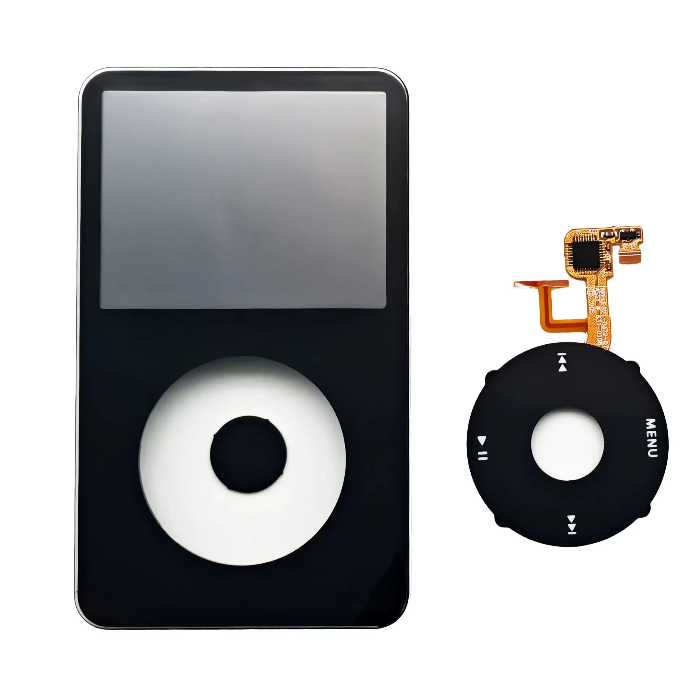 Plaque frontale avant pour iPod 5e génération, couvercle de boîtier multicolore avec roue à clic et bouton central pour iPod Video 30 Go 60 Go 80 Go de remplacement