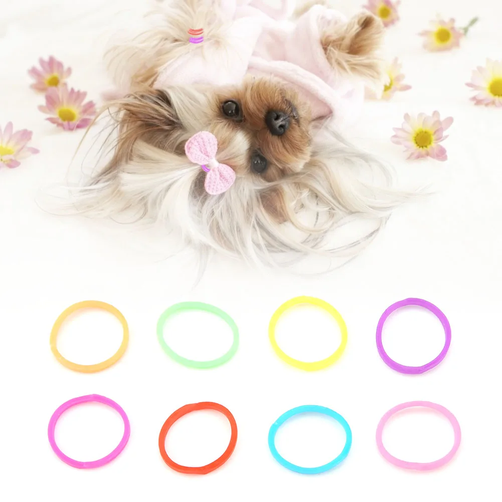 Pet Dog Cat High Elasticity Rubber Bands Grooming Hair Accessories